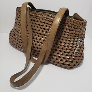Fossil woven handbag